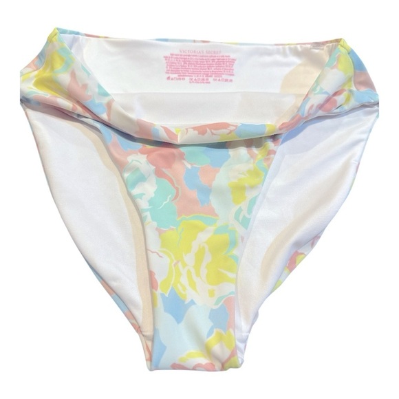 Victoria's Secret White Camo Floral Push Up Swim Bikini Top and Bottom sz S 34 C - Picture 7 of 14